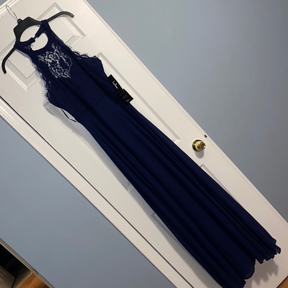 Navy Blue Gown - Picture 1 of 3